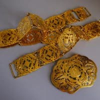 Gem Gardener, Solid Gold Belt, antique gold jewellery singapore, antique gold belt, peranakan gold belt, antique peranakan jewellery