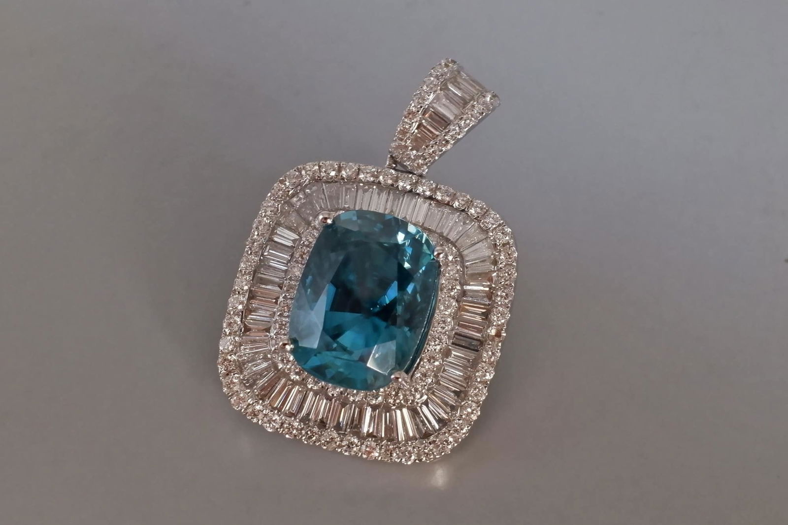 Blue Zircon Pendant, blue cambodian zircon, Gem Gardener, natural blue zircon pendant, blue zircon jewelry, natural blue zircon buy