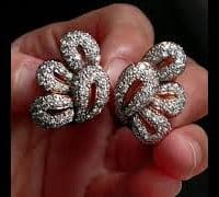 chunky diamond earrings video