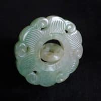 Jade Antique Carving, jadeite jade carvings, jade carving flower, objects of vertu, chinese prayer wheel
