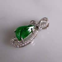 Gem Gardener, small jade pendant, jade pendant singapore, dainty jade necklace, jade jewellery singapore, vivid jade green
