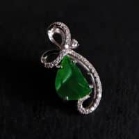 Gem Gardener, small jade pendant, jade pendant singapore, dainty jade necklace, jade jewellery singapore, vivid jade green