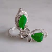 Gem Gardener, small jade pendant, jade pendant singapore, dainty jade necklace, jade jewellery singapore, vivid jade green