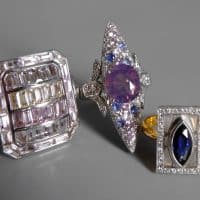 Gem Gardener, sapphire navette ring, lilac sapphire ring for sale, kashmir sapphire jewelry, purple sapphire ring with diamonds, lavender sapphire ring, sapphire ring singapore