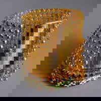 Gem Gardener, wide gold bracelet, etruscan gold bracelet, antique gold bracelets for sale, vintage chinese gold jewelry, antique chinese gold bracelet, peranakan gold jewellery