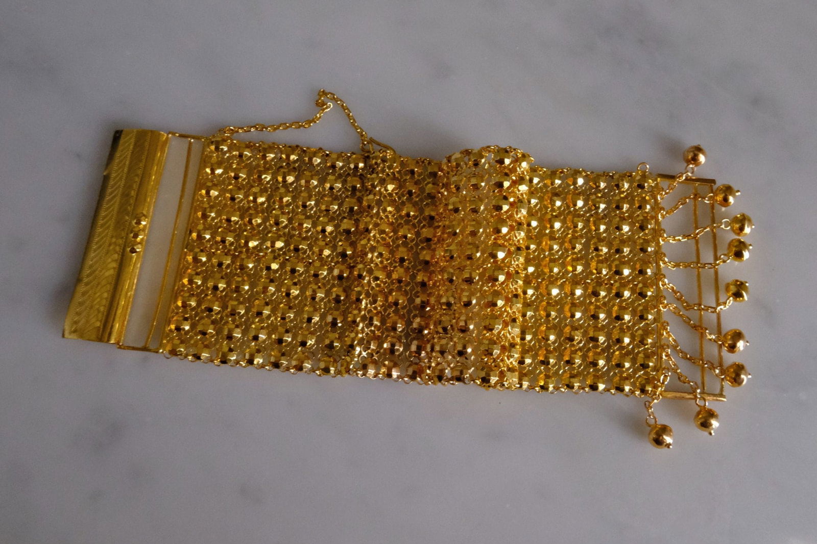 Gem Gardener, wide gold bracelet, etruscan gold bracelet, antique gold bracelets for sale, vintage chinese gold jewelry, antique chinese gold bracelet, peranakan gold jewellery