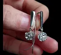 2ctw diamond solitaire earrings platinum video