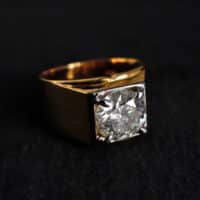 3ct Diamond Ring Mens, Gem Gardener, mens vintage diamond rings, diamond ring mens solitaire, diamond ring singapore, vintage diamond rings for sale