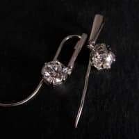 Gem Gardener, 1 Carat Diamond Drop Earrings, 1 ct diamond drop earrings, diamond drop earrings tiffany, single stone diamond drop earrings, drop earrings singapore