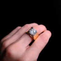 3ct Diamond Ring Mens, Gem Gardener, mens vintage diamond rings, diamond ring mens solitaire, diamond ring singapore