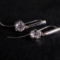 Gem Gardener, 1 Carat Diamond Drop Earrings, 1 ct diamond drop earrings, diamond drop earrings tiffany, single stone diamond drop earrings, drop earrings singapore