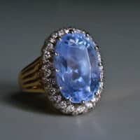 light blue sapphire ring, 15ct natural blue sapphire, light blue sapphire stone, blue sapphire halo ring, unheated blue sapphire ring, blue sapphire ring singapore, nizam jewelry, Gem Gardener