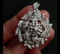 diamond pendant brooch antique peranakan video