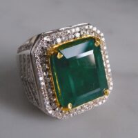 Big Emerald Mens Ring, natural zambian emerald ring, vintage emerald mens ring, emerald mens ring buy online, mens ring singapore, emerald rings singapore, Gem Gardener