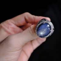 star sapphire ring mens, blue star sapphire ring men's, vintage star sapphire ring, natural blue star sapphire mens ring, star sapphire singapore, big star sapphire ring, Gem Gardener