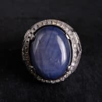 star sapphire ring mens, blue star sapphire ring men's, vintage star sapphire ring, natural blue star sapphire mens ring, star sapphire singapore, big star sapphire ring, Gem Gardener