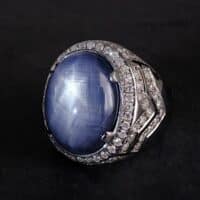 star sapphire ring mens, blue star sapphire ring men's, vintage star sapphire ring, natural blue star sapphire mens ring, star sapphire singapore, big star sapphire ring, Gem Gardener