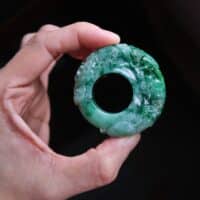 Jade Archer Ring, carved jade saddle ring, size 11.5 mens rings, nine dragon meaning, large jade ring, big green jade ring, jade ring for men, jade jewellery singapore, Gem Gardener