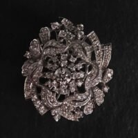 antique diamond pendant brooch, diamond brooch/pendant, antique diamond brooches for sale, vintage diamond brooches pins, peranakan brooch, Gem Gardener