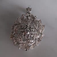 antique diamond pendant brooch, diamond brooch/pendant, antique diamond brooches for sale, vintage diamond brooches pins, peranakan brooch, Gem Gardener