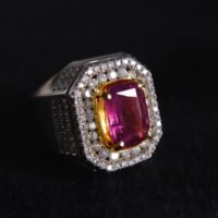 pink sapphire mens ring, vintage mens rings for sale, mens ring singapore, pink purple sapphire ring, vintage rings for men, Gem Gardener