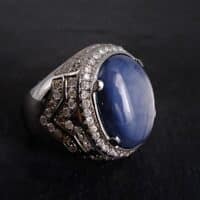 star sapphire ring mens, blue star sapphire ring men's, vintage star sapphire ring, natural blue star sapphire mens ring, star sapphire singapore, big star sapphire ring, Gem Gardener