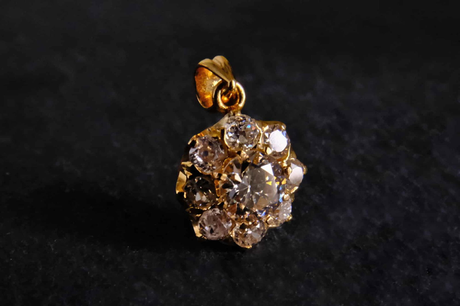 Old European Cut Diamond Pendant, antique diamond pendants for sale, victorian diamond pendant, peranakan jewelry singapore, antique peranakan jewellery, Gem Gardener