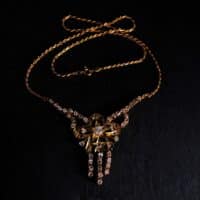 peranakan necklace, vintage peranakan jewellery, vintage ribbon necklace, antique peranakan jewellery, peranakan jewelry singapore, Gem Gardener