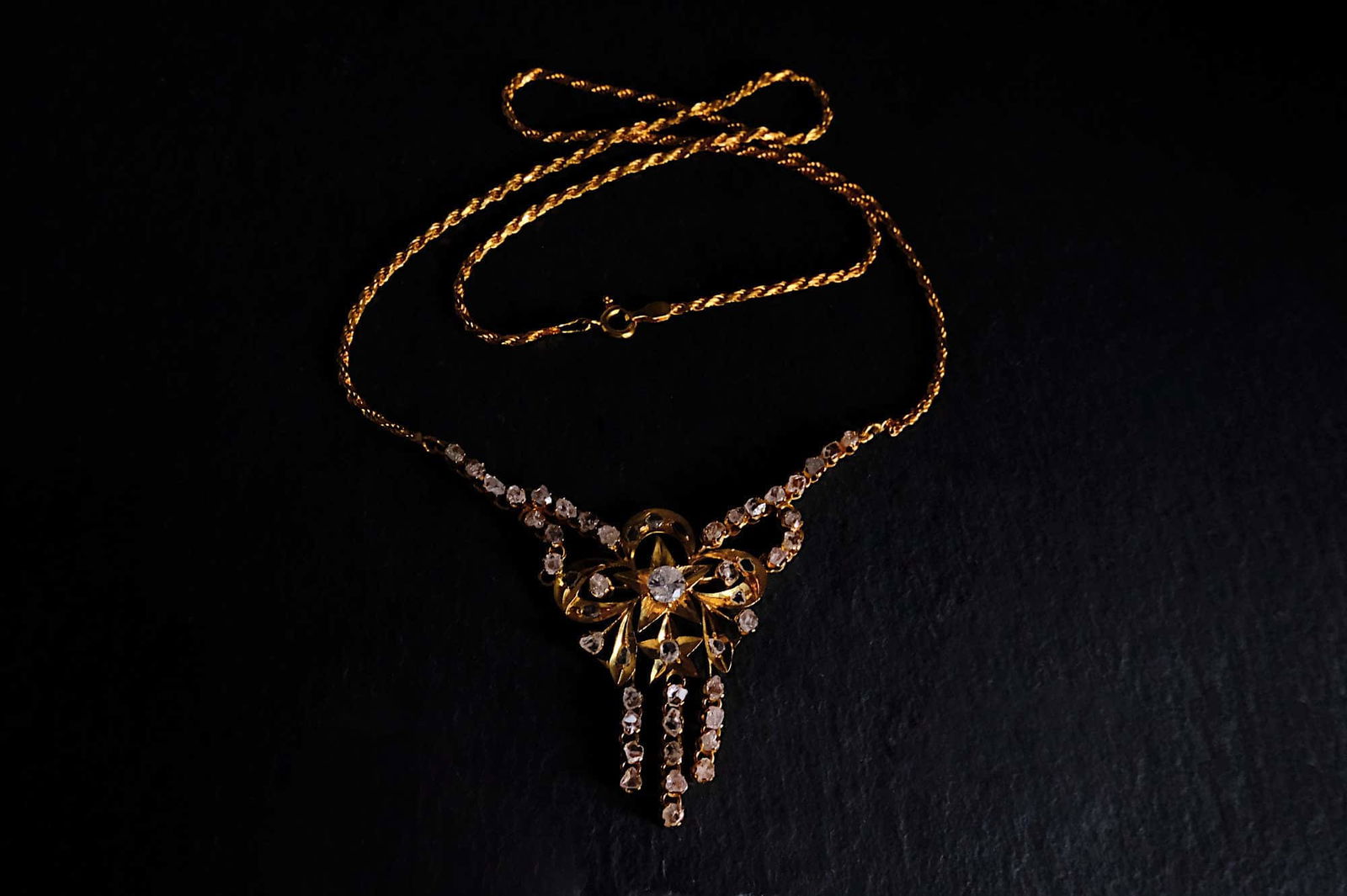 peranakan necklace, vintage peranakan jewellery, vintage ribbon necklace, antique peranakan jewellery, peranakan jewelry singapore, Gem Gardener