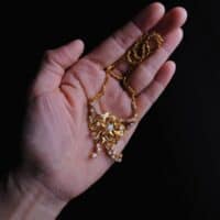 peranakan necklace, vintage peranakan jewellery, vintage ribbon necklace, antique peranakan jewellery, peranakan jewelry singapore, Gem Gardener