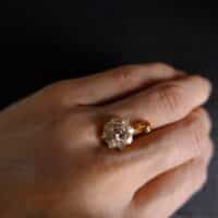 Old European Cut Diamond Pendant, antique diamond pendants for sale, victorian diamond pendant, peranakan jewelry singapore, Gem Gardener
