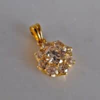 Old European Cut Diamond Pendant, antique diamond pendants for sale, victorian diamond pendant, peranakan jewelry singapore, Gem Gardener