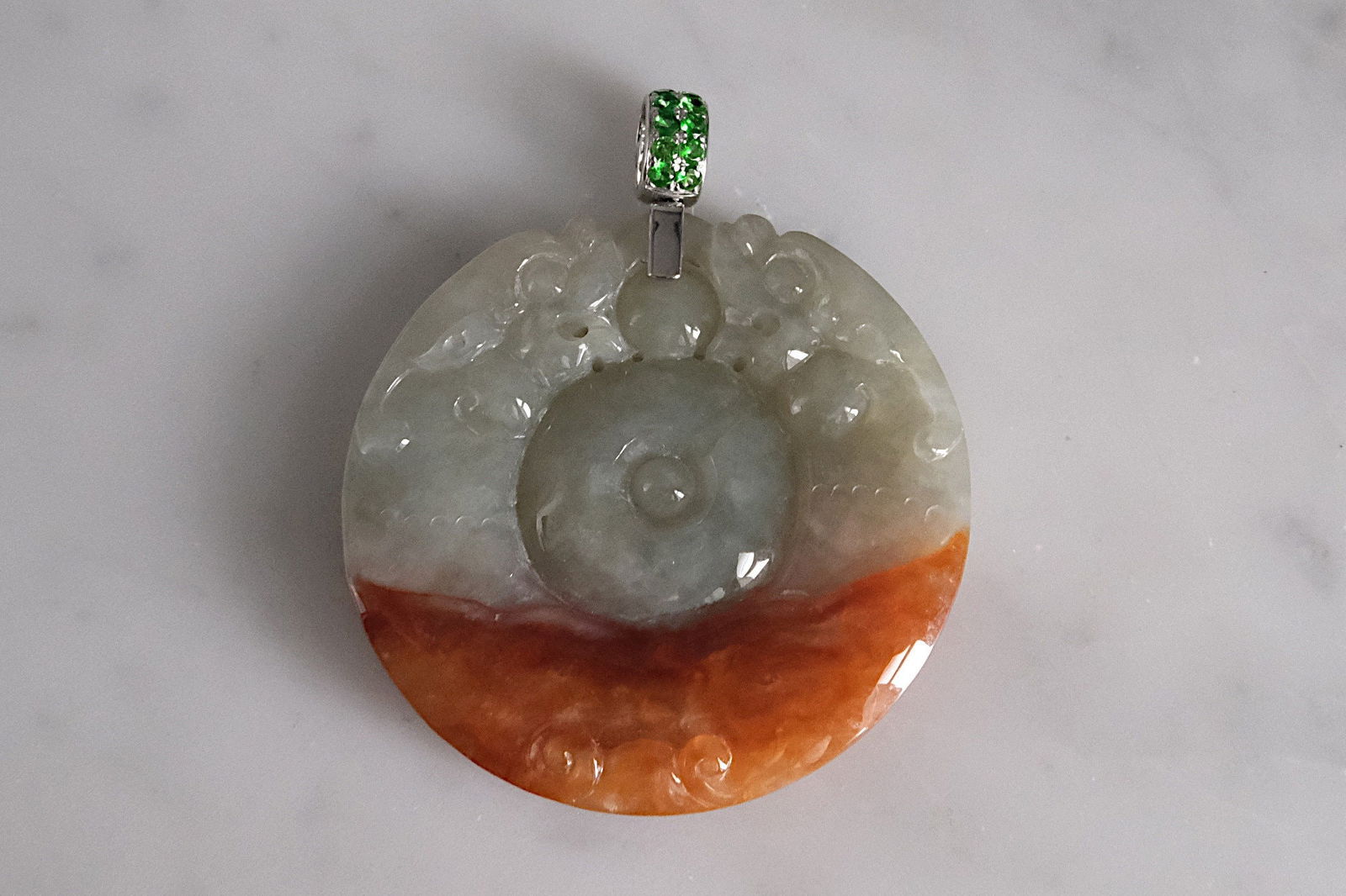 Red Jade Carved Dragon Pendant, natural red jadeite, jade pendant mens, large carved jade pendant, jade jewelry mens, dragon carved pendant, Gem Gardener