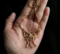peranakan necklace, vintage peranakan jewellery, vintage ribbon necklace, antique peranakan jewellery, peranakan jewelry singapore, Gem Gardener