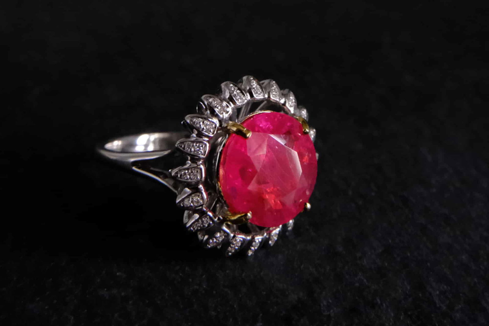 pink spinel ring, pink spinel ring white gold, round spinel pink, pink spinel rings for sale, spinel ring singapore, pink spinel diamond engagement ring, Gem Gardener