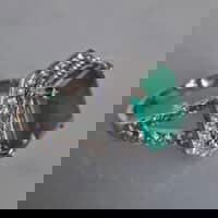 natural emerald stone ring, no oil emerald, 6ct emerald ring, emerald engagement ring singapore, emerald ring singapore, Gem Gardener