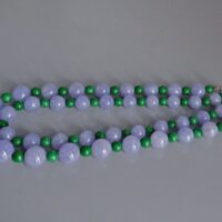 Lavender Jadeite Jade Necklace, lavender jade bead necklace, large jade bead choker necklace, christies jade bead necklace, christies lavender jadeite ring, sotheby's jadeite, purple jade necklace, lavender jade necklace for sale, Gem Gardener