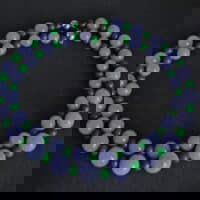 Lavender Jadeite Jade Necklace, lavender jade bead necklace, large jade bead choker necklace, christies jade bead necklace, christies lavender jadeite ring, sotheby's jadeite, purple jade necklace, lavender jade necklace for sale, Gem Gardener
