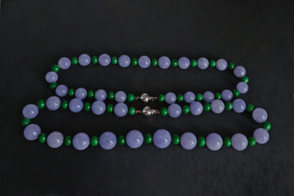 Natural 10mm Lavender Jade Round Bead Necklace - 18-36" Handmade Gemstone Jewelry
