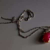 vintage ruby pendant, antique ruby pendant, red ruby pendant, natural ruby pendant gold, ruby pendant singapore, unheated ruby, Gem Gardener