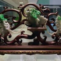 Jadeite Jade Ornaments, jade carved ornament, dragon phoenix wedding, jade dragon phoenix, chinese wedding gift ideas, ornament chinese wedding, jadeite jade carvings, vintage jade carvings, antique chinese carvings, Gem Gardener
