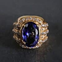 Tanzanite Ring Mens, blue tanzanite rings mens, vintage tanzanite rings, vintage rings for men, mens rings singapore