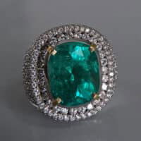 Big Emerald Mens Ring, big colombian emerald ring, emerald intense green, big emerald stone gold ring, large emerald ring buy, large emerald diamond ring for sale, Gem Gardener