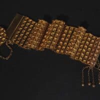 Wide Gold Link Bracelet, Traditional chinese bracelet, peranakan bracelet, antique gold jewellery singapore, vintage peranakan jewellery, Gem Gardener