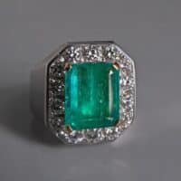 Colombian Emerald Mens Ring, mens ring singapore, mens emerald rings for sale, vintage rings singapore, vintage mens rings for sale, Gem Gardener