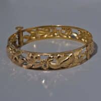 Phoenix Gold Bangle, peranakan bracelet, carved gold bangles, vintage peranakan jewellery, antique gold jewellery singapore, 22k gold bangle bracelet, Gem Gardener