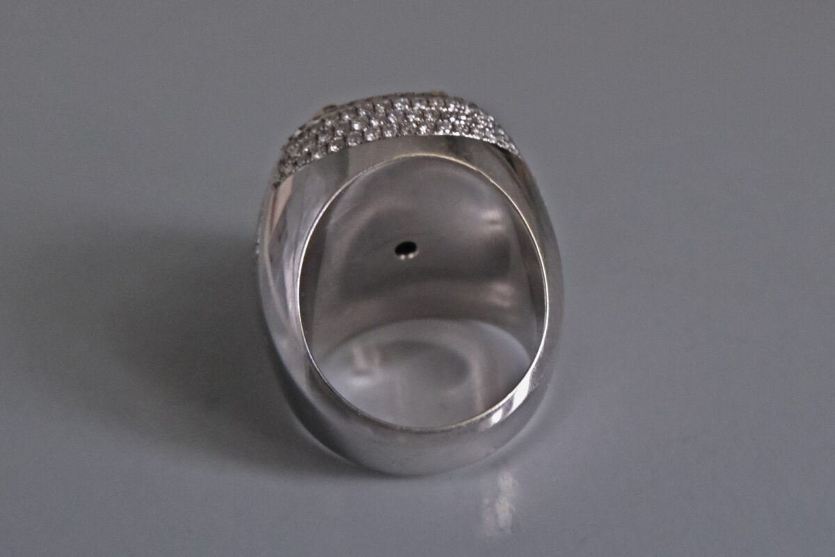 14ct Colombian Intense Big Emerald Mens Ring 18k GEM GARDENER