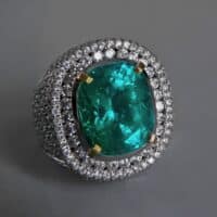 Big Emerald Mens Ring, big colombian emerald ring, emerald intense green, big emerald stone gold ring, large emerald ring buy, large emerald diamond ring for sale, Gem Gardener