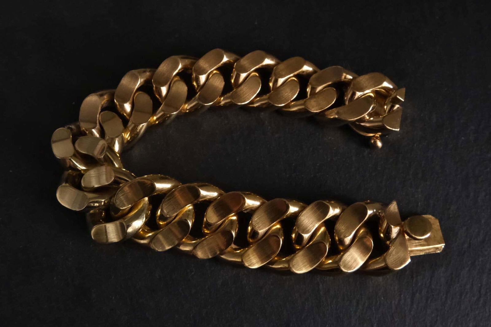 large cuban link bracelet, heavy cuban link bracelet, large curb chain bracelet mens, thick cuban link bracelet, gold thick link chain bracelet, wide gold chain link bracelet, vintage gold bracelet mens, Gem Gardener