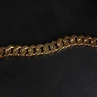 large cuban link bracelet, heavy cuban link bracelet, large curb chain bracelet mens, thick cuban link bracelet, gold thick link chain bracelet, wide gold chain link bracelet, vintage gold bracelet mens, Gem Gardener
